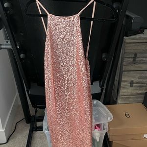 BNWT ROSE GOLD SEQUIN DRESS FROM ASOS